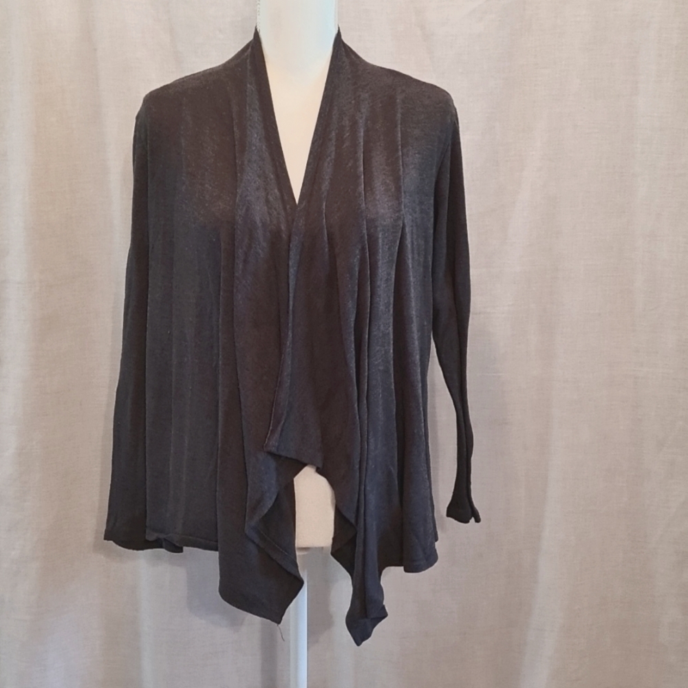 Grey cardian, GUC, prob Sz XL, long-sleeved, great w/dress,skirt,jeans
